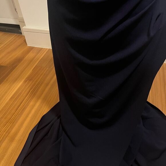 Xscape Navy Blue gown size 16 NWT - Picture 3 of 15